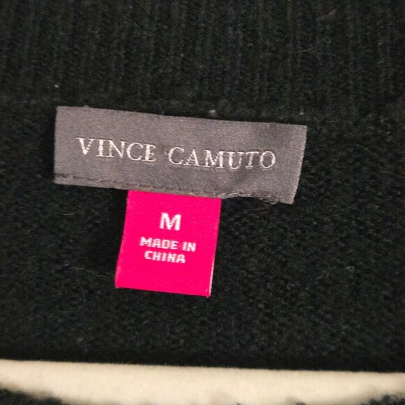 Vince Camuto Whiskey Weather Novelty Pullover Oversized Sweater Size M - Picture 5 of 6